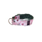 Obroża polne kwiaty na brudnym różu