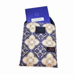 Etui na książeczkę / paszport  granatowe kafelki