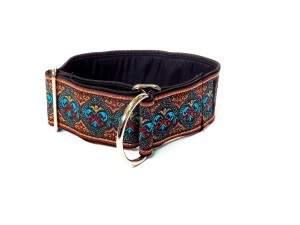 Obroża czerwono złoty ornament