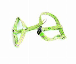 Szelki Guard zielono fioletowa żyrafa